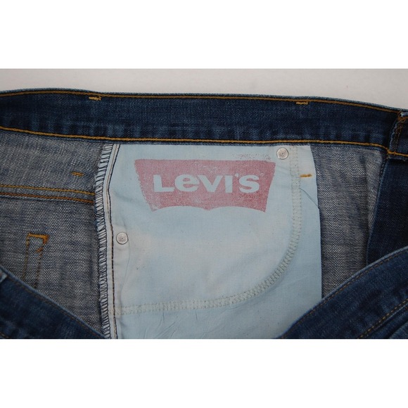 Levis 569 Jeans Mens 42x32 Blue Denim Loose Straight Fit Medium Wash Comfort - Picture 13 of 14